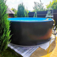 Бассейн морозоустойчивый круглый Гигабасс-Лагуна 3.50х1.50м вкапываемый ТМ596 - Платина (врезной скиммер, форсунка) Бассейн морозоустойчивый круглый Гигабасс-Лагуна 3.50х1.50м вкапываемый ТМ596 - Платина (врезной скиммер, форсунка)